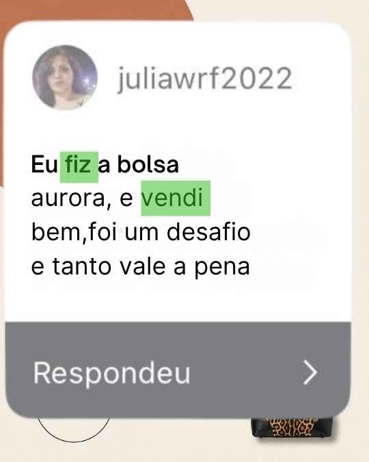 Depoimento 7 de aluna do Workshop Bolsa Alma
